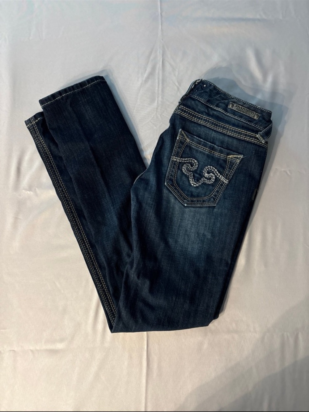 Dark Wash Bootcut Jeans with Embroidered Pocket Detail ReRock Jeans